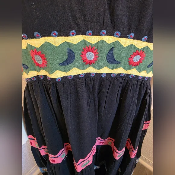 SALE NWT Black Multicolor Carolina K Maxi Dress - Picture 7 of 14